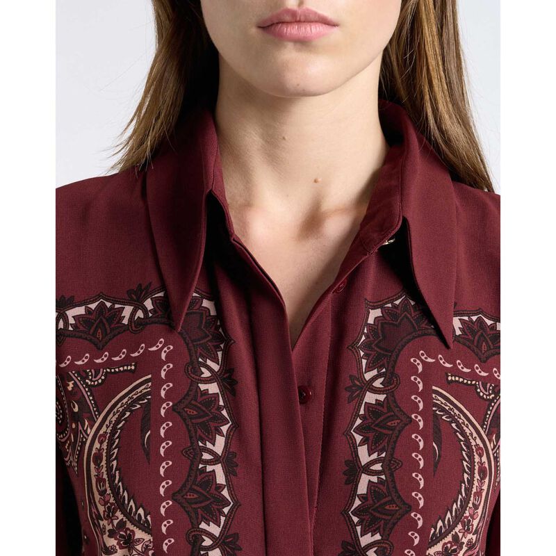 Cue Baroque Paisley Georgette Midi Dress image number 2